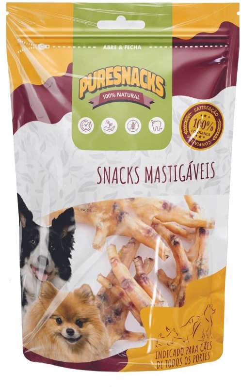Snacks Mastigáveis PureSnacks Pé de Galinha - 3 Unidades