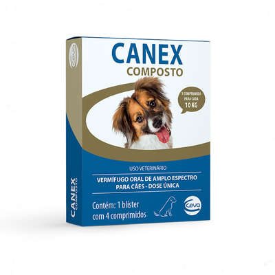Vermifugo Ceva Canex Composto para Cães