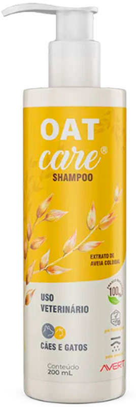 Shampoo Avert Oat Care para Cães e Gatos - 200 mL