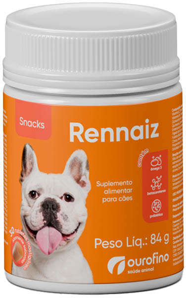 Suplemento Alimentar Ourofino Rennaiz Snacks para Cães - 84 g