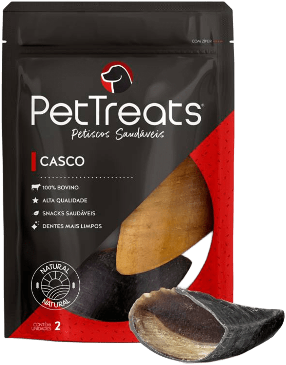 Petisco PetTreats para Cães Casco Bovino - 2 Unidades