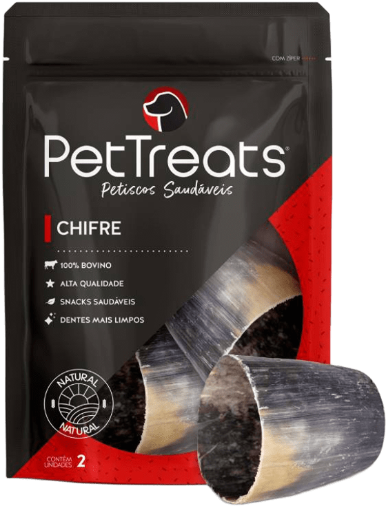 Petisco PetTreats para Cães Chifre Bovino - 2 Unidades