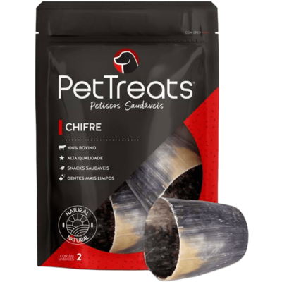 Petisco PetTreats para Cães Chifre Bovino
