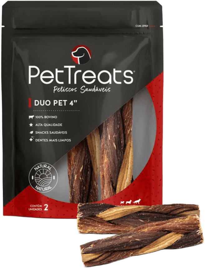 Petisco PetTreats para Cães Duo Pet 4 - 2 Unidades
