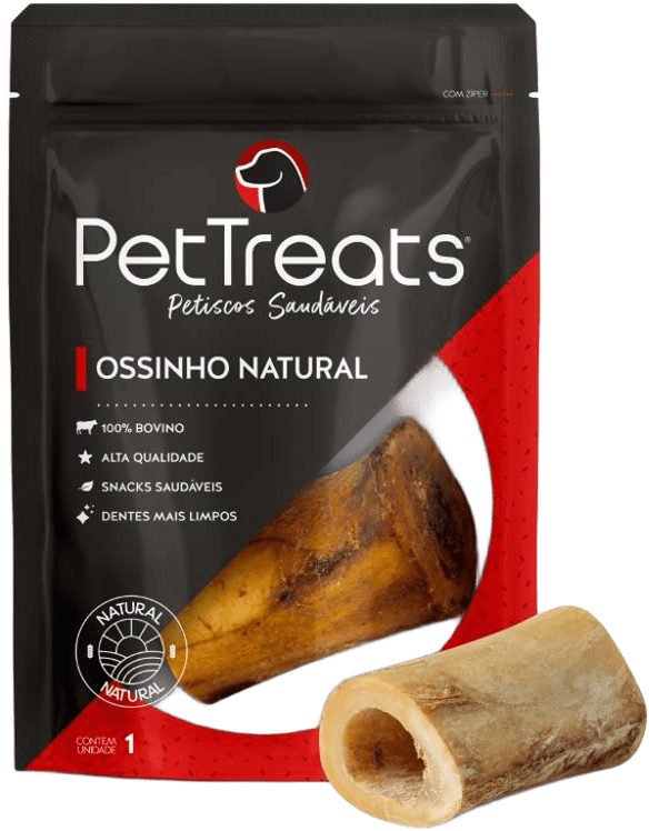 Ossinho Natural PetTreats para Cães - 1 Unidade