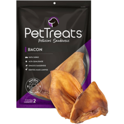Petisco PetTreats para Cães Orelha Suína Sabor