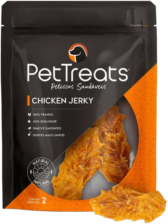 Petisco PetTreats para Cães Chicken Jerky - 2 Unidades