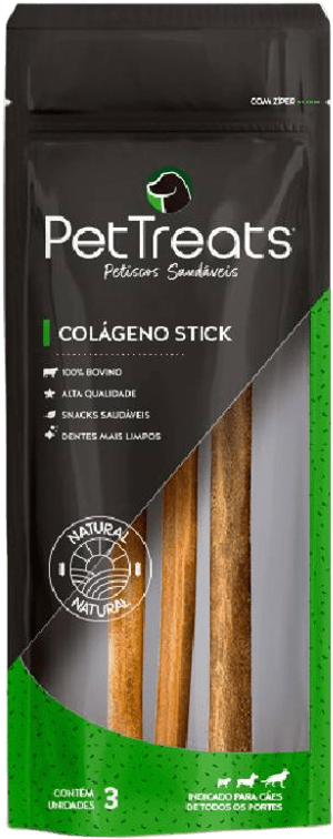 Petisco PetTreats Colágeno Stick - 3 Unidades