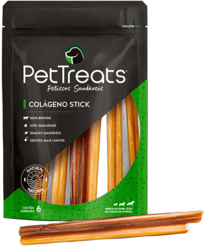 Petisco PetTreats Colágeno Stick - 6 Unidades
