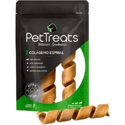 Petisco PetTreats para Cães Colágeno Espiral