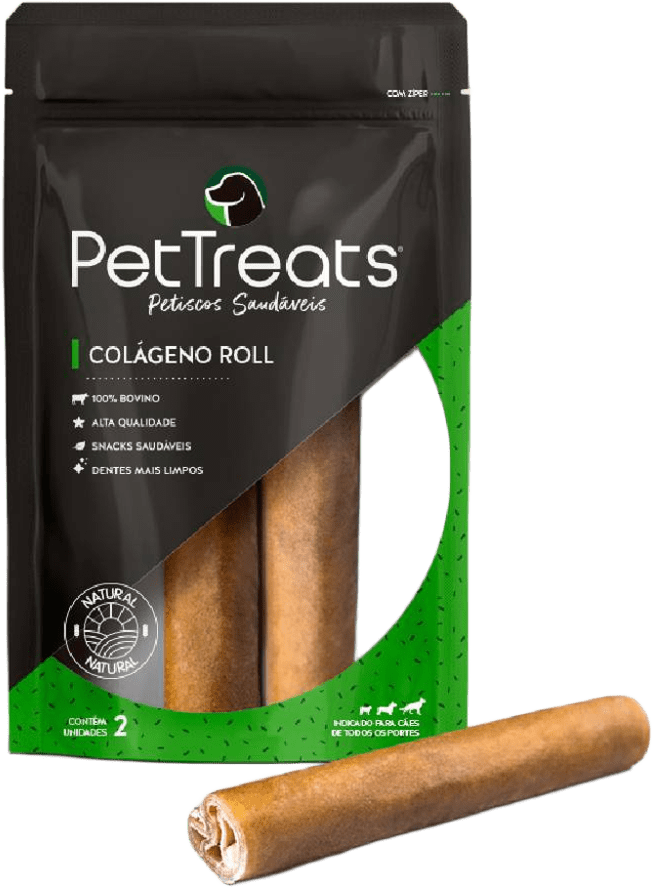 Petisco PetTreats para Cães Colágeno Roll - 2 Unidades