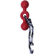 Brinquedo Duratoys Halteres Massageador com Corda Vermelho - Tam. M