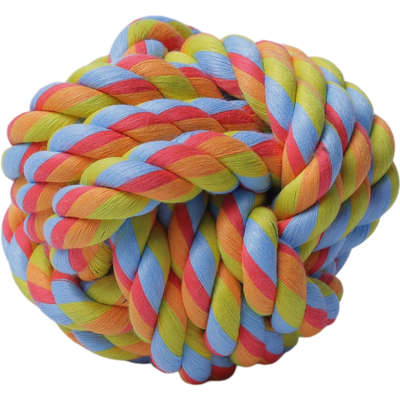 Brinquedo Bola de Corda Colorida para Cães