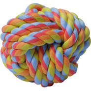 Brinquedo Bola de Corda Colorida para Cães - Tam. G