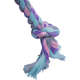 Brinquedo Mordedor Corda Dental Bone Azul e Rosa para Cães