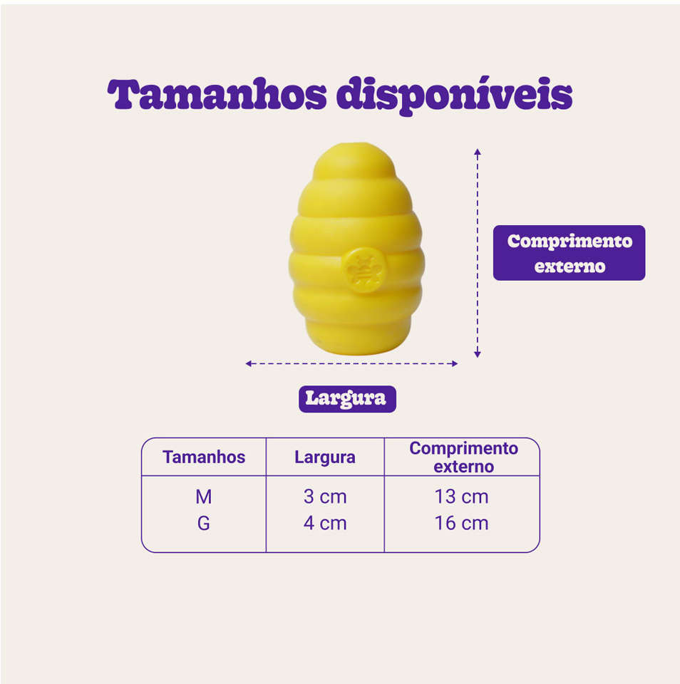 Brinquedo Colmeia Recheável para Cães - Tam. M