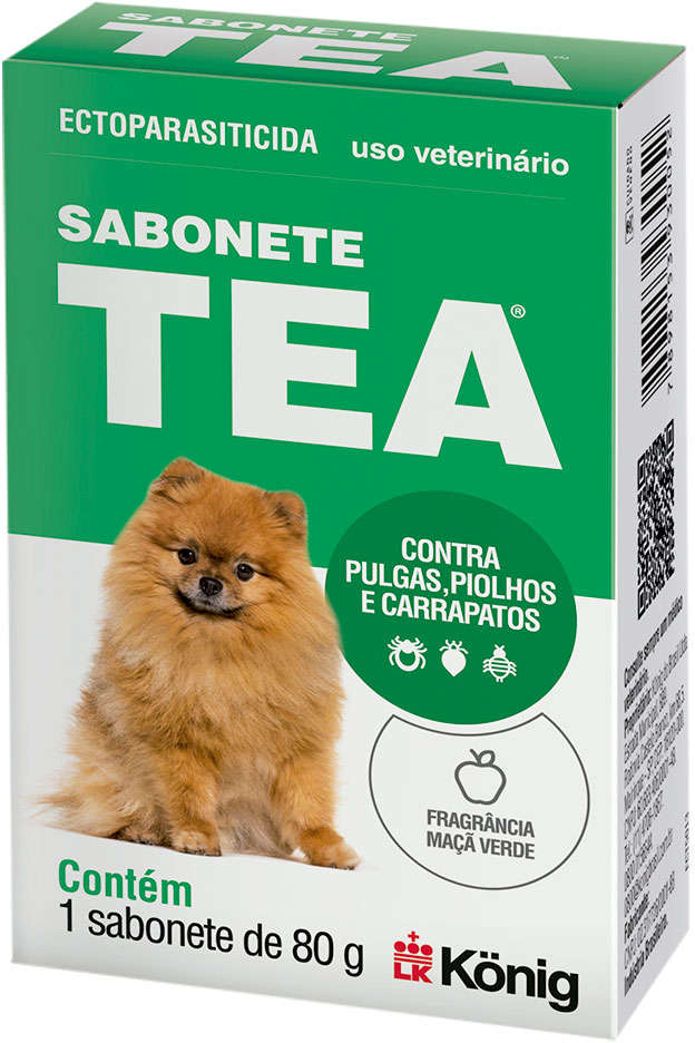 Sabonete Ectoparasiticida König TEA para Cães - 80 g