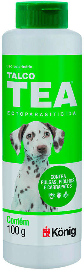 Talco Ectoparasiticida König TEA para Cães - 100 g