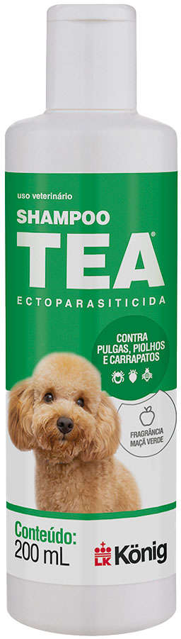 Shampoo Ectoparasiticida König TEA para Cães - 200 mL