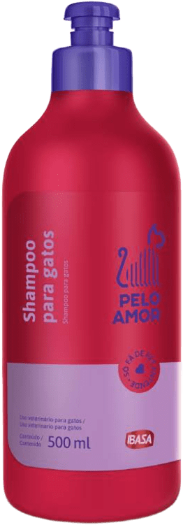 Shampoo Ibasa Pelo Amor para Gatos - 500 mL