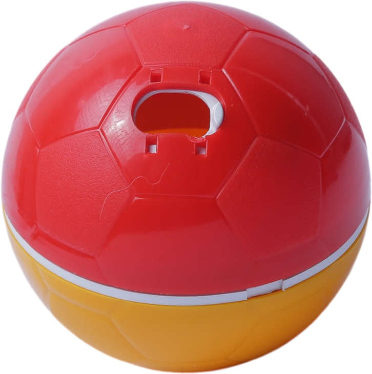 Brinquedo Amicus Crazy Ball Vermelho e Amarelo para Cães e Gatos - Tam. P
