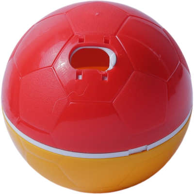 Brinquedo Amicus Crazy Ball Vermelho e Amarelo para Cães e Gatos