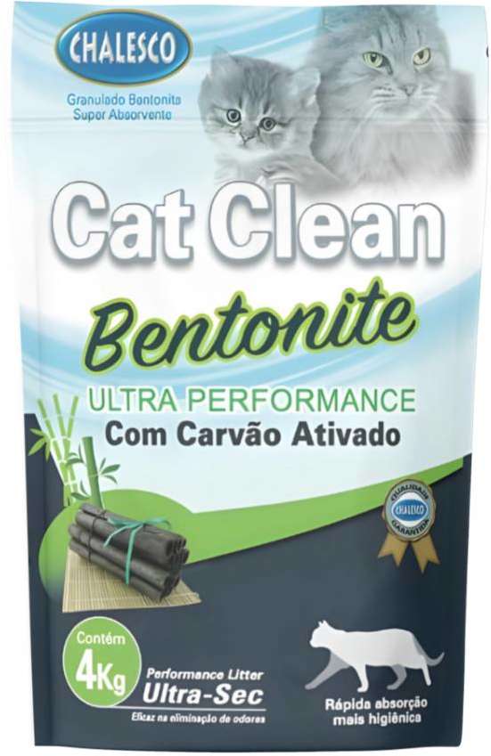 Areia Bentonita Chalesco Super Premium Carvão Ativado - 4Kg