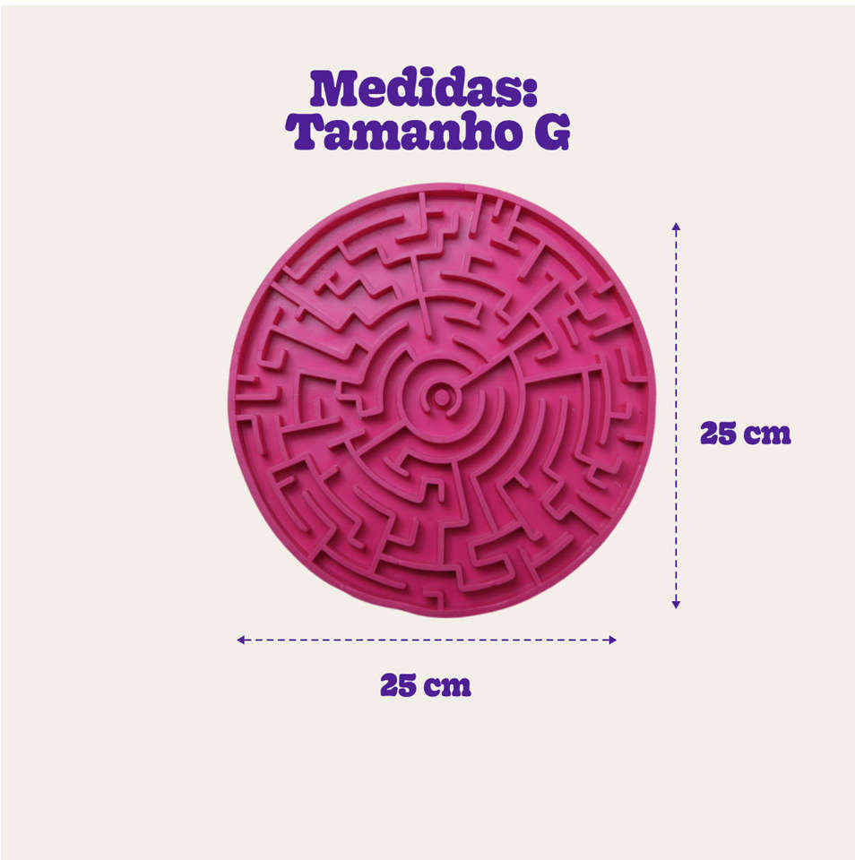 Comedouro Interativo Labirinto Pink - Tam. G