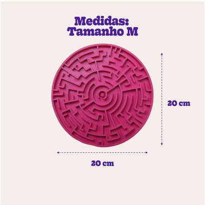 Comedouro Interativo Labirinto Pink