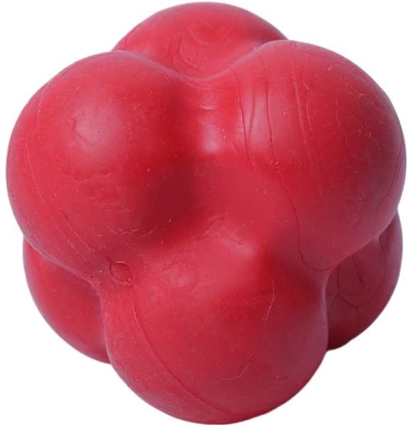 Brinquedo Bola Maciça Átomo 6 em 1 Vermelho para Cães - Tam. M