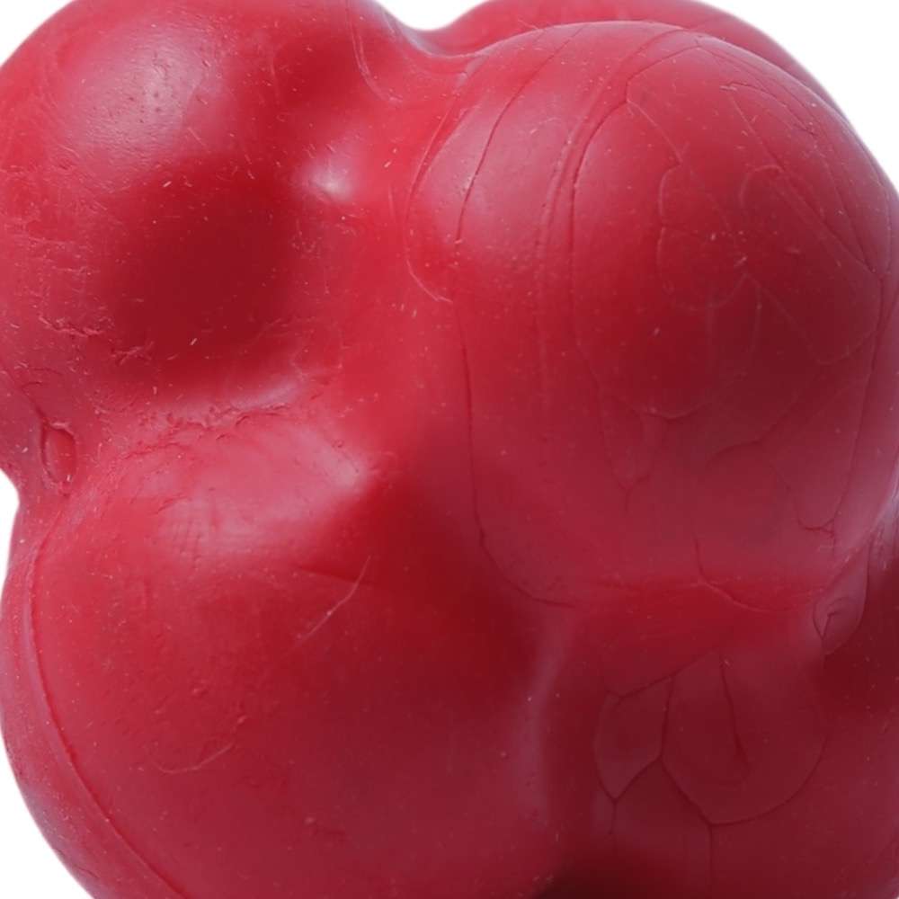Brinquedo Bola Maciça Átomo 6 em 1 Vermelho para Cães - Tam. M