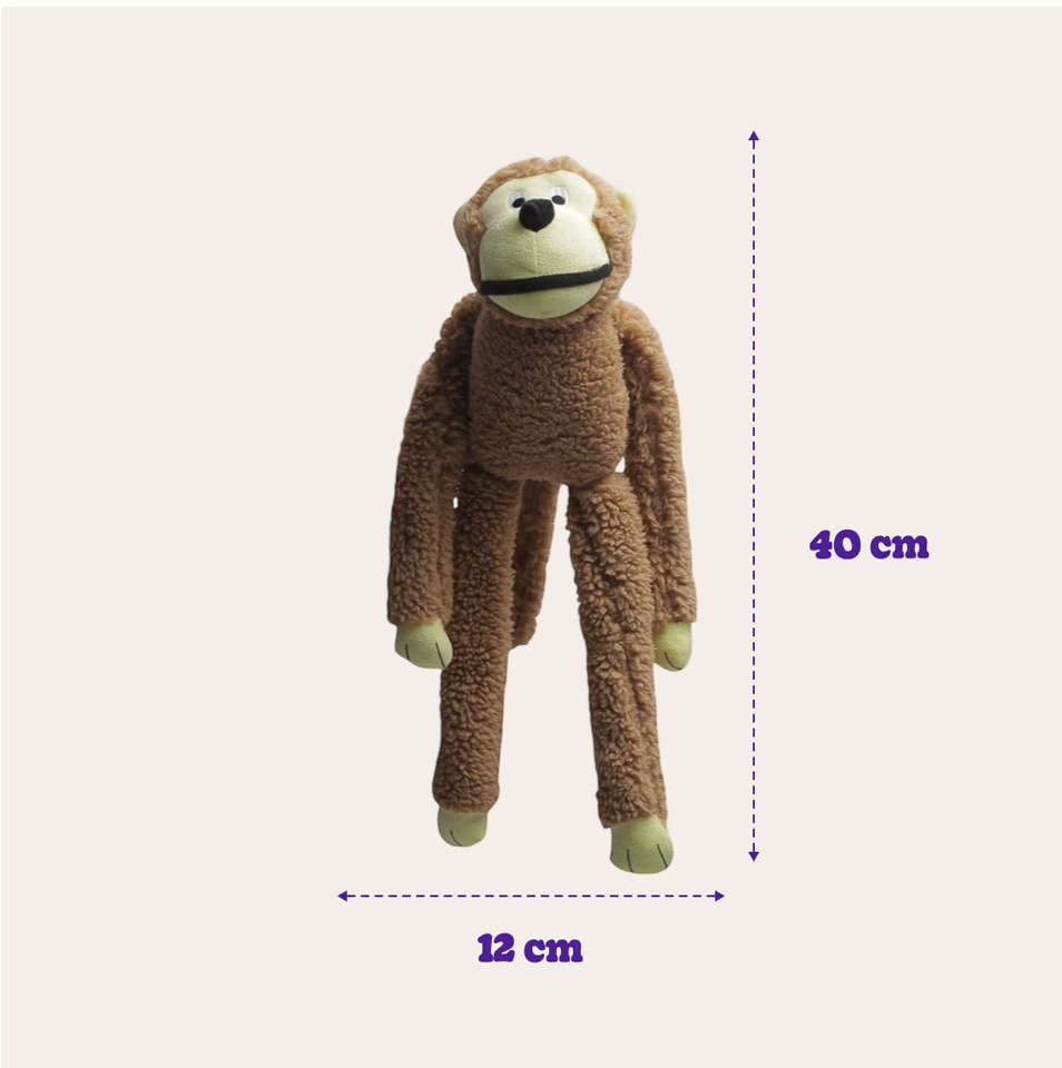 Brinquedo Kroco Pelúcia Macaco - Tam. Único