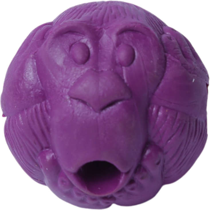 Bola Macaquinho Pet Games Lilás com Dispenser de Ração ou Petisco - Tam. G