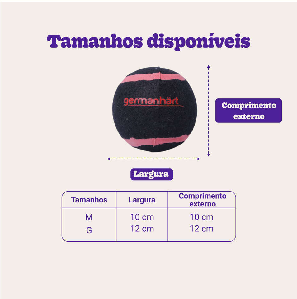 Brinquedo Mordedor Germanhart Bola de Tênis com Apito para Cães - Tam. M