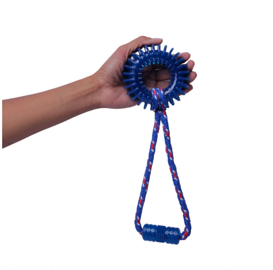 Brinquedo Odontopet Argola Espacial Dental com Corda para Cães - Tam. Único