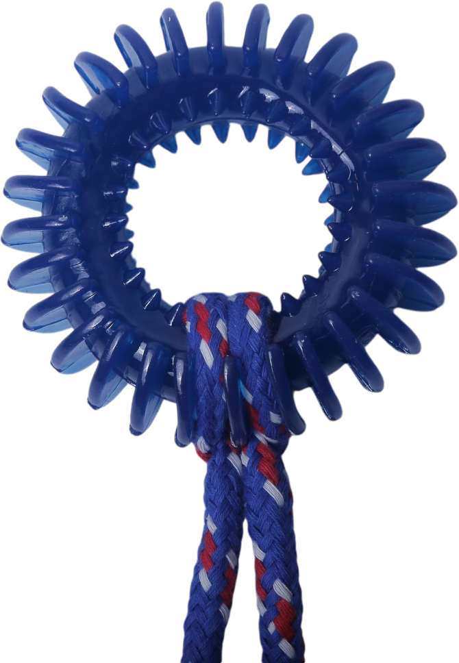 Brinquedo Odontopet Argola Espacial Dental com Corda para Cães - Tam. Único