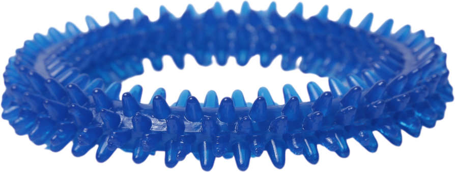 Brinquedo Odontopet Argola Dental Azul para Cães - Tam. P