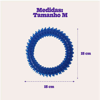 Brinquedo Odontopet Argola Dental Azul para Cães”
