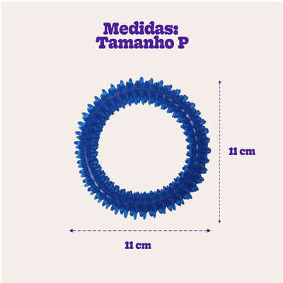 Brinquedo Odontopet Argola Dental Azul para Cães”
