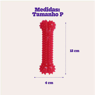 Brinquedo Odontopet Osso Dental Bone Rosa para Cães”