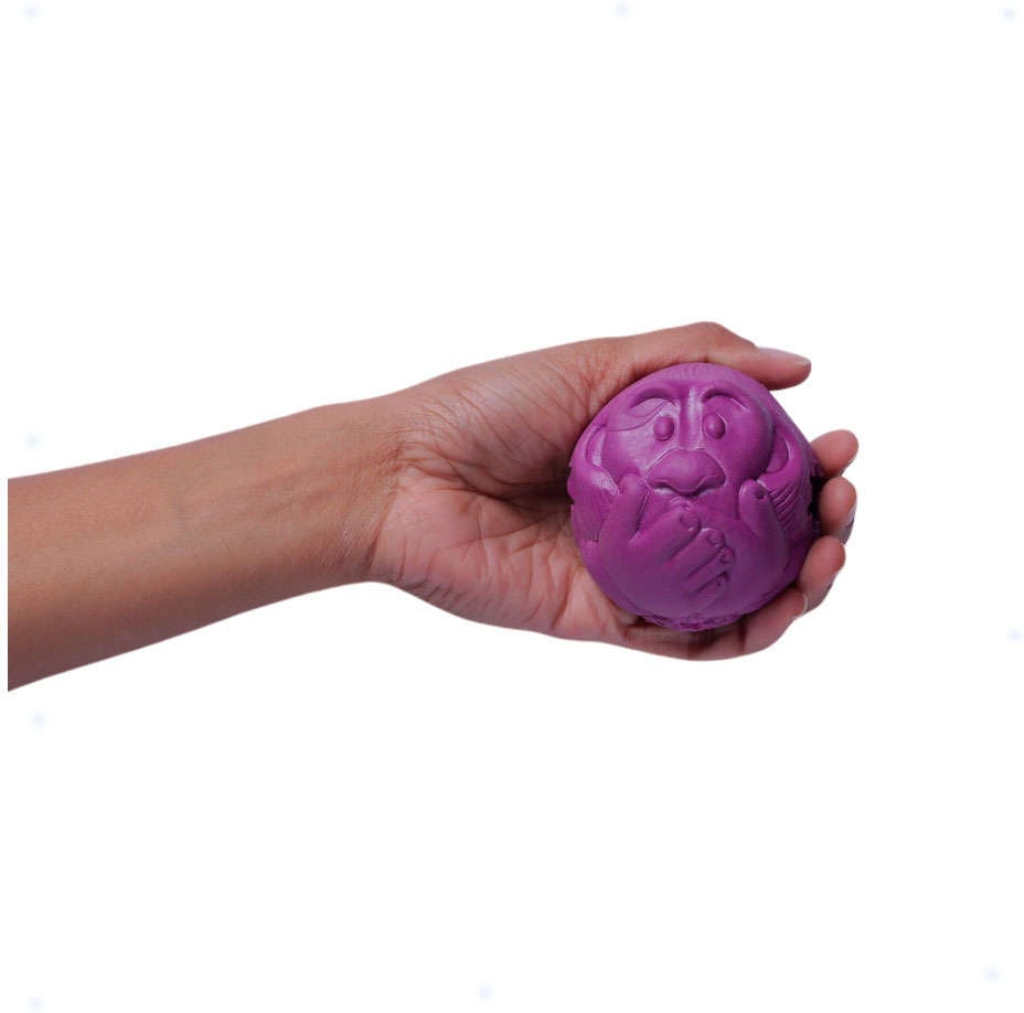 Bola Macaquinho Pet Games Lilás com Dispenser de Ração ou Petisco - Tam. G