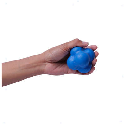 Brinquedo Bola Maciça Átomo 6 em 1 Azul para Cães