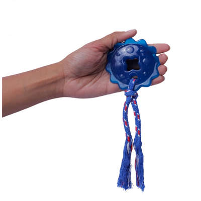 Brinquedo Odontopet Estrela Dental com Corda Azul para Cães