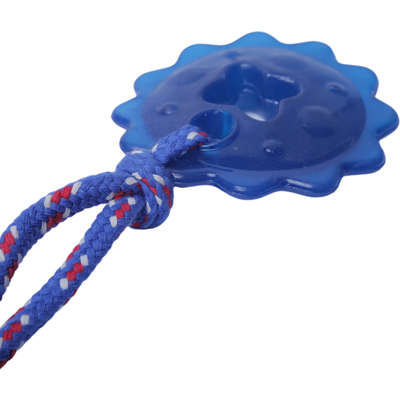 Brinquedo Odontopet Estrela Dental com Corda Azul para Cães