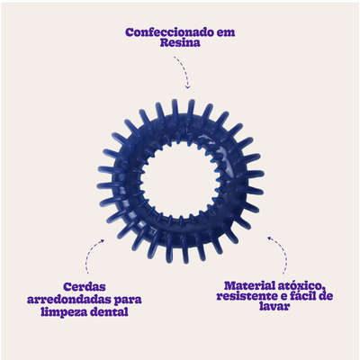 Brinquedo Odontopet Argola Espacial Dental para Cães