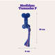 Brinquedo Odontopet Osso Dental Flat com Corda Azul para Cães