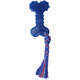 Brinquedo Odontopet Osso Dental Flat com Corda Azul para Cães