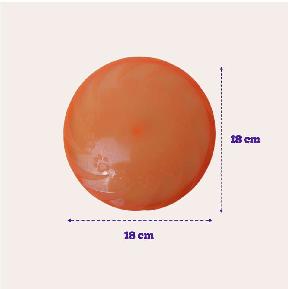 Brinquedo Odontopet Fresbee Dental Laranja para Cães - Tam. Único