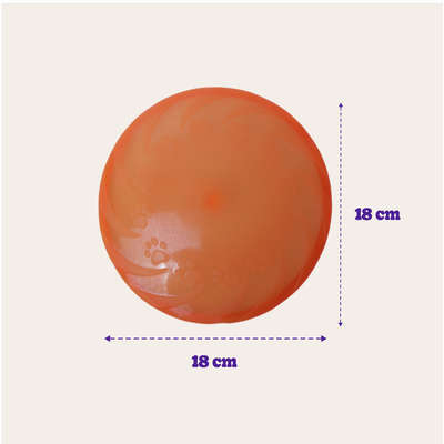 Brinquedo Odontopet Fresbee Dental Laranja para Cães