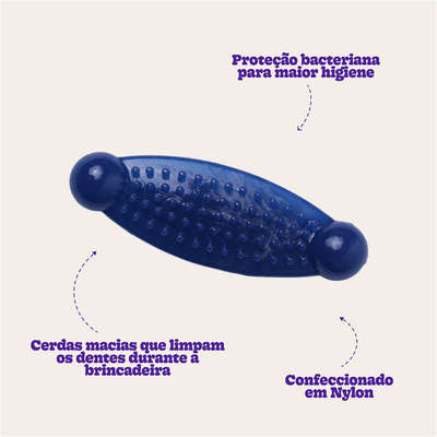 Brinquedo Odontopet Massageador Dental Azul para Cães